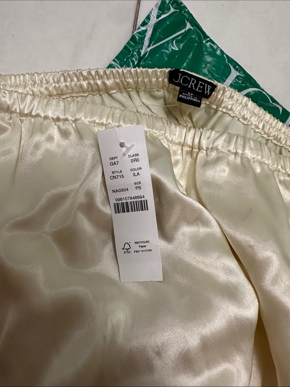 J. Crew Satin Wide-Leg Pants in Luster Charmeuse - Picture 6 of 6
